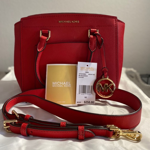 Michael Kors Handbags - Michael Kors red satchel
